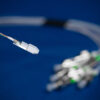 spot size converting fiber array